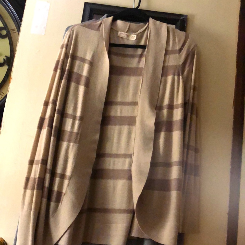 Brown/beige cover up/ sweater.